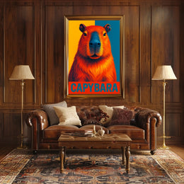 Capybara Art Poster