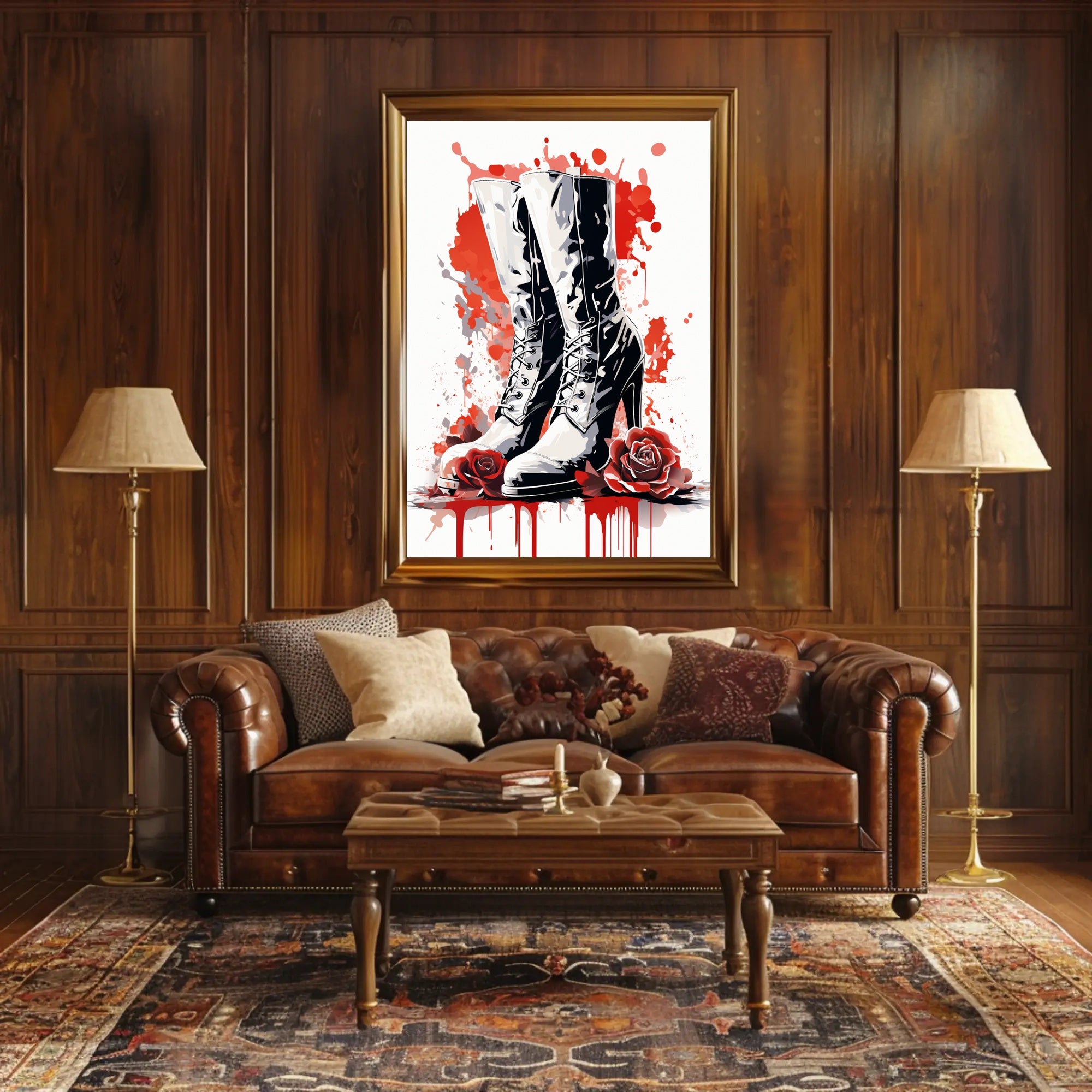 Boots And Roses Poster