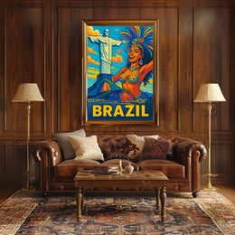 Vibrant Brazil Poster