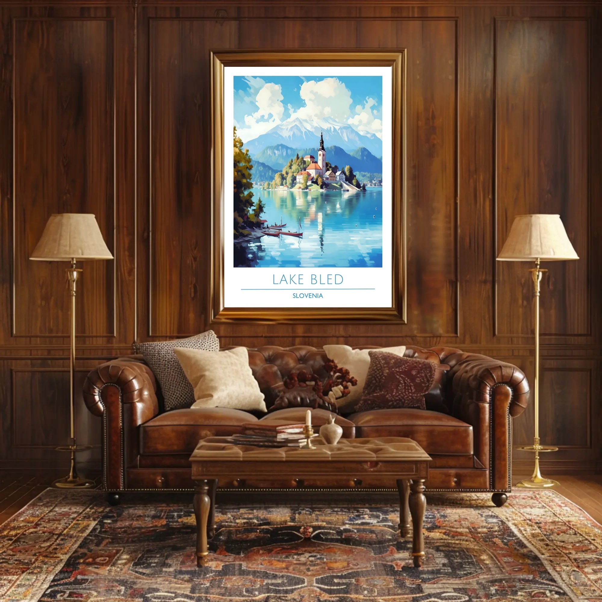 Scenic View of Lake Bled Poster