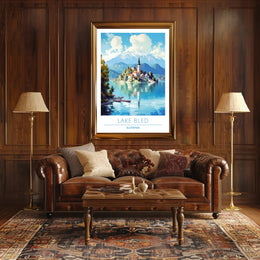 Scenic View of Lake Bled Poster