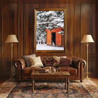 Winter Cabin Retreat Poster