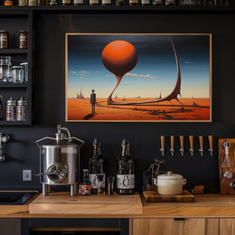 Surreal Desert Dreamscape: Abstract or Artistic Poster