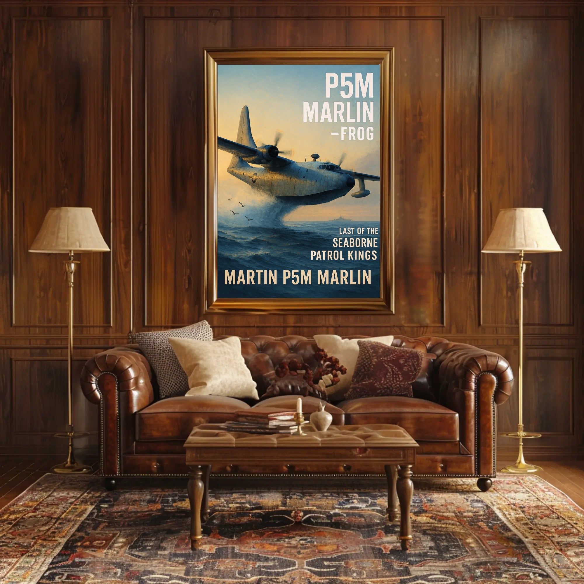 Martin P5M Marlin Seaborne Patrol Kings Poster PosterGoat