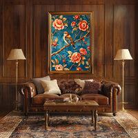 Bird Among Blossoms Wall Art Print