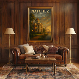 Natchez, Mississippi Antebellum Poster