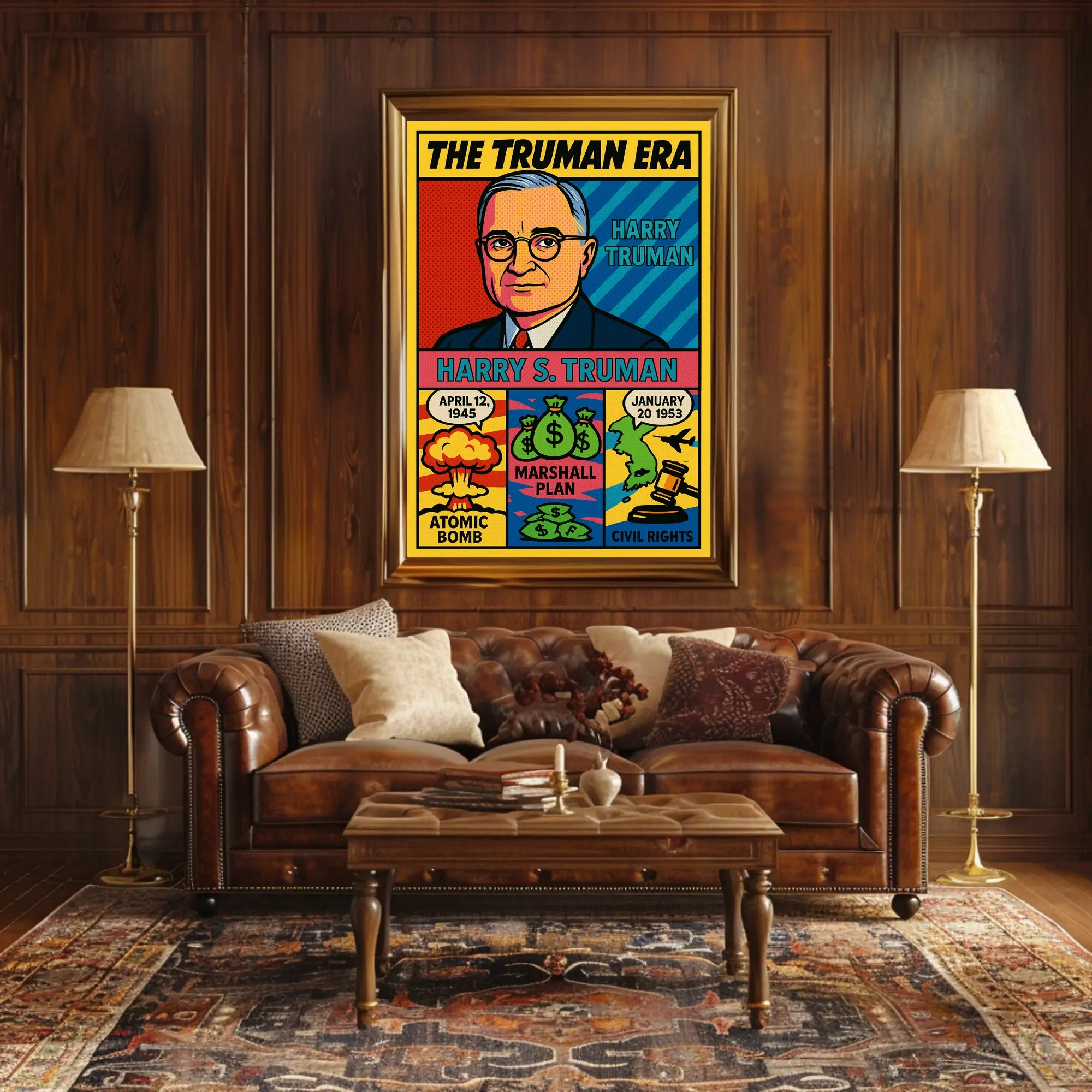 Harry S. Truman The Truman Era Poster PosterGoat