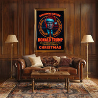 Donald Trump 47Th President Christmas Poster