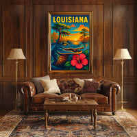 Louisiana Wildlife Poster