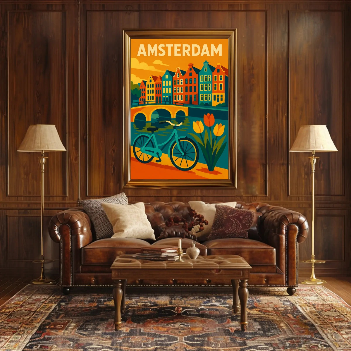Amsterdam Cityscape Poster