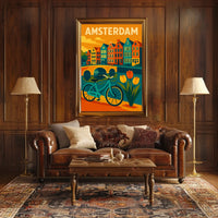 Amsterdam Cityscape Poster