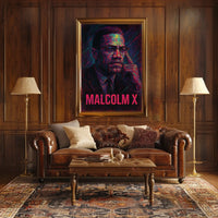 Malcolm X Iconic Leader Poster