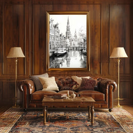 Amsterdam Scenic Canal Travel Poster