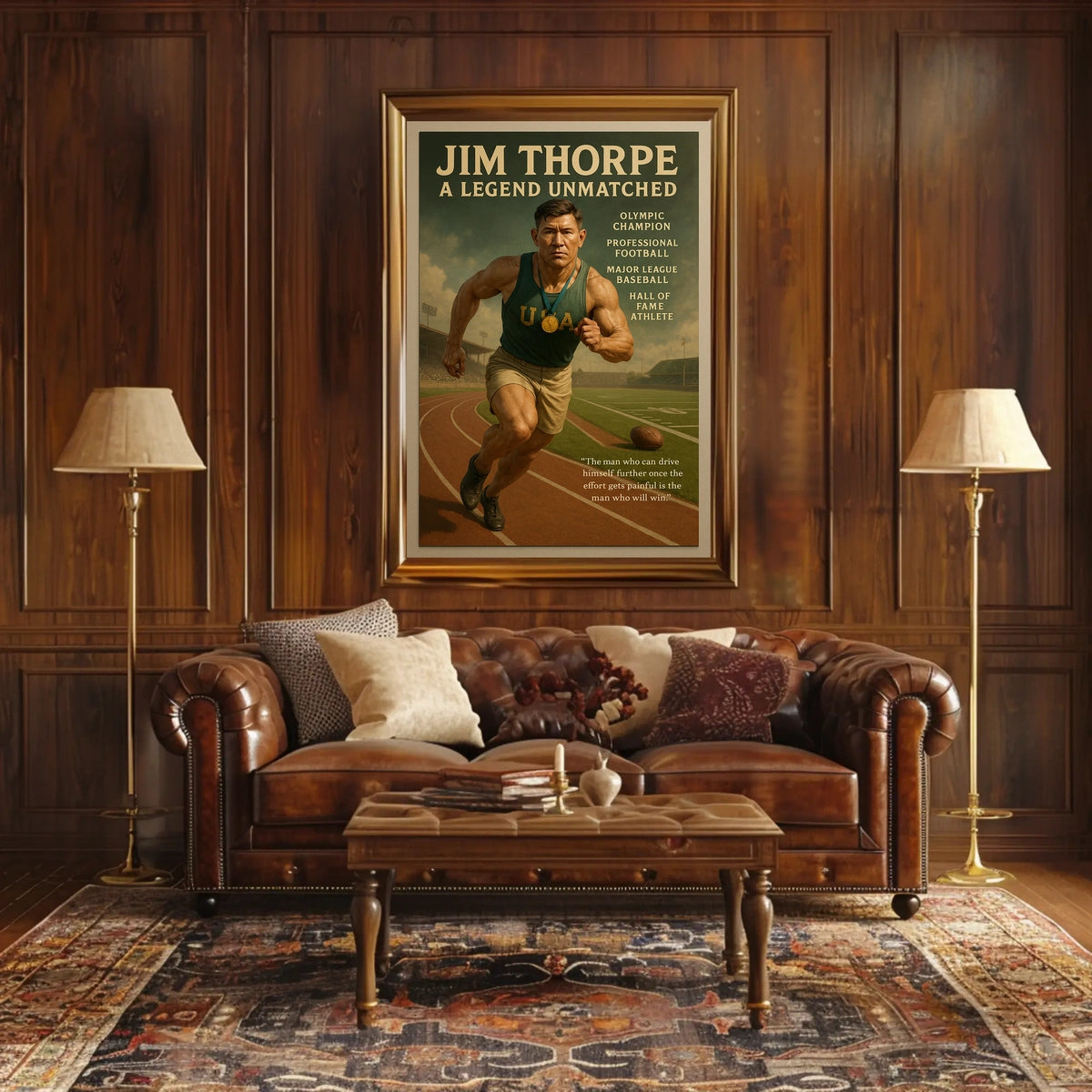 Jim Thorpe Unmatched Legend Poster