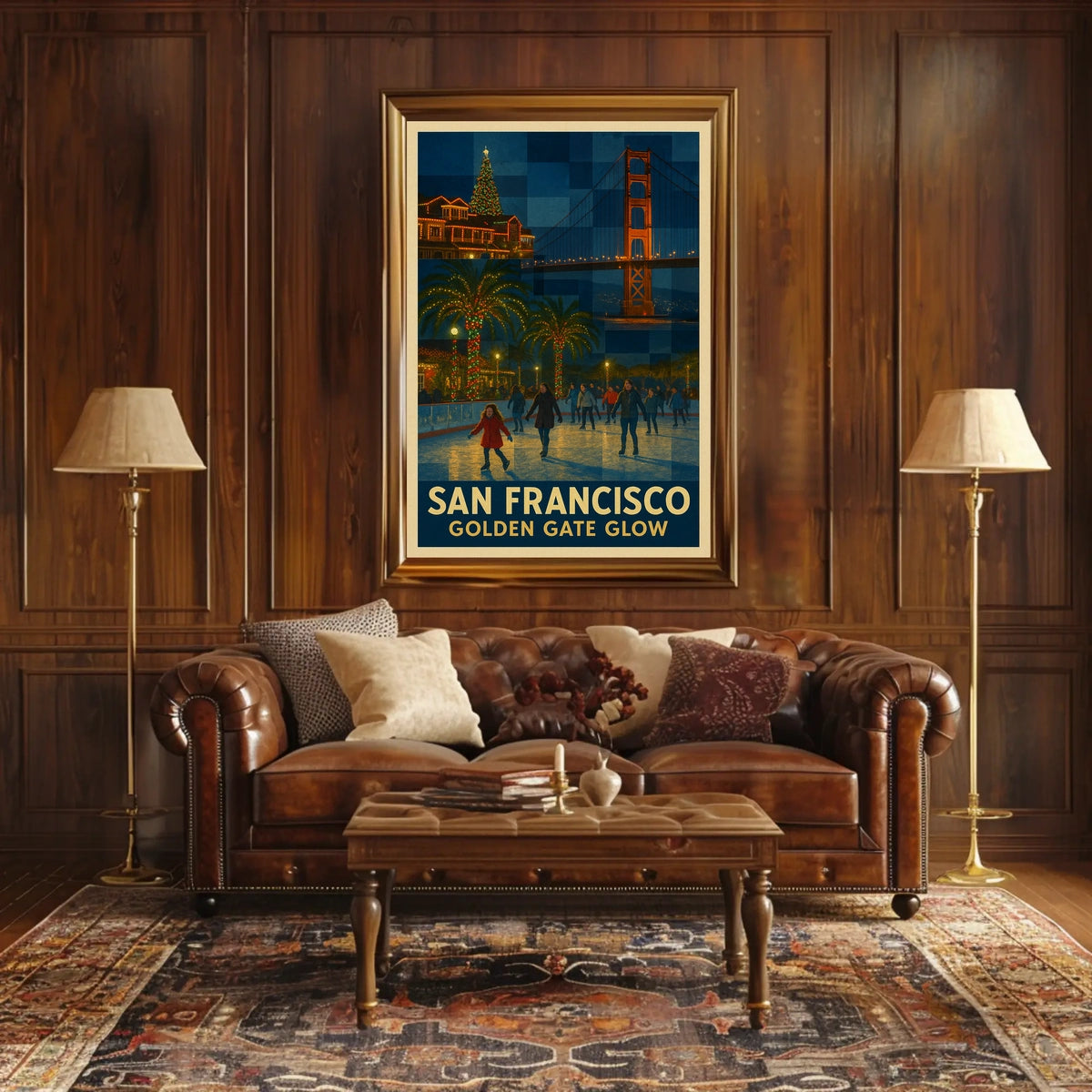 San Francisco Golden Gate Glow Poster