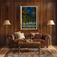 San Francisco Golden Gate Glow Poster