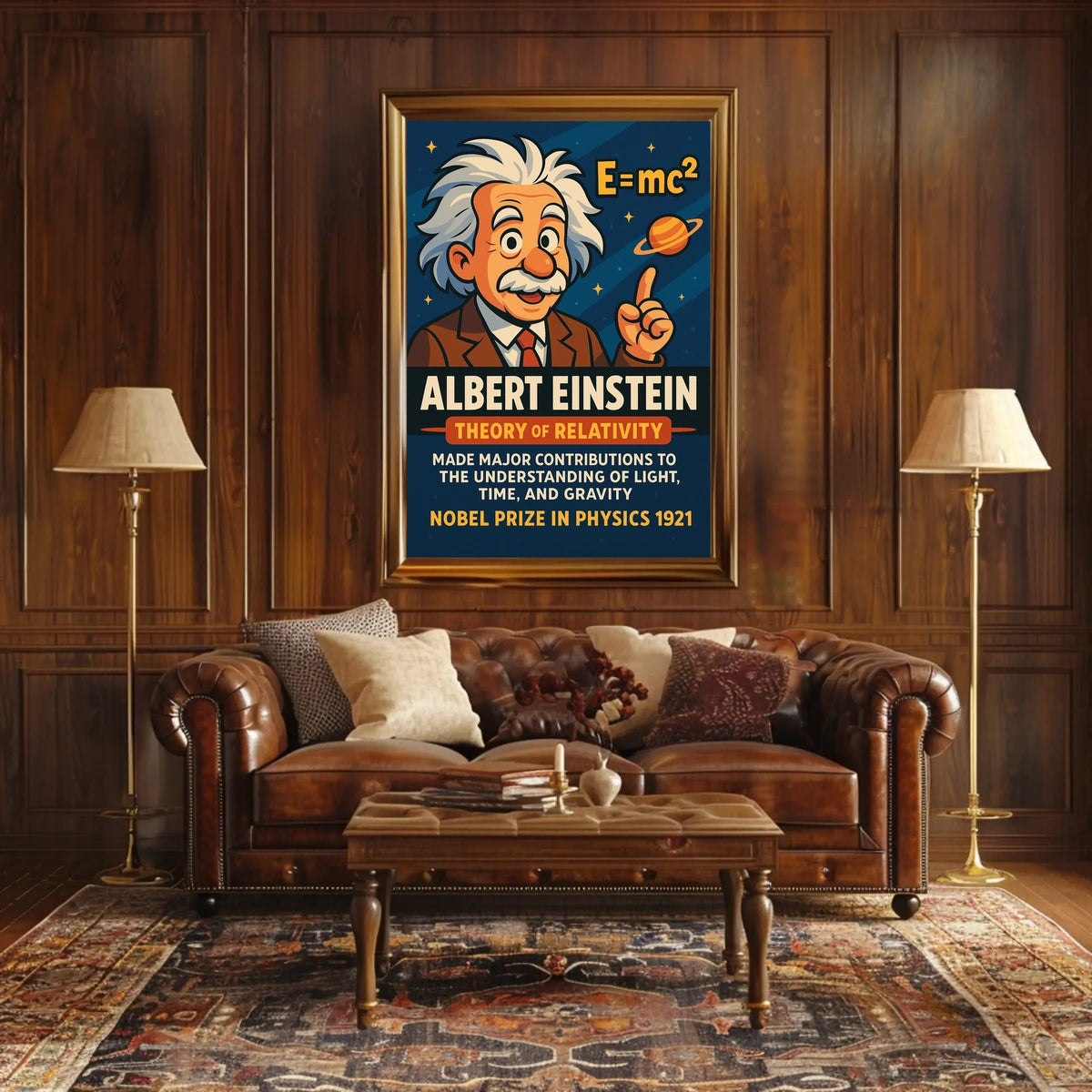 Albert Einstein Theory Of Relativity Poster