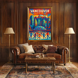 Vancouver Winter By The Bay Poster