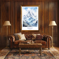 Mount Everest Adventure Art Travel Poster PosterGoat