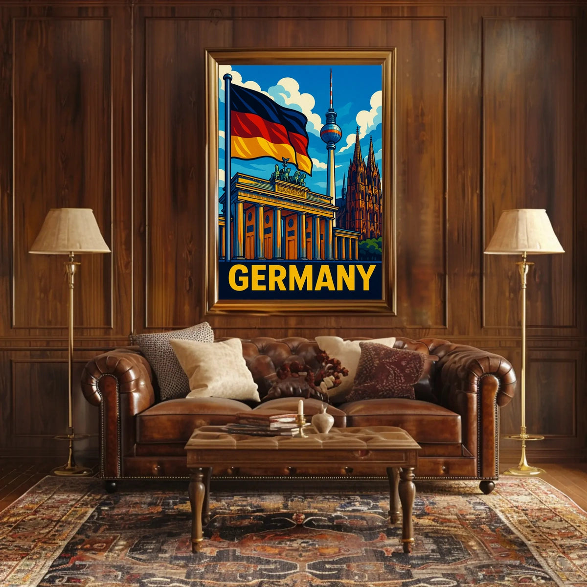 Germany Iconic Landmarks Poster