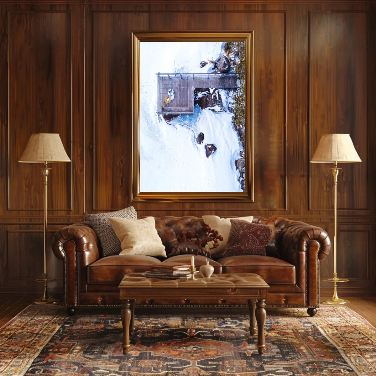 Winter Serenity From Above Poster