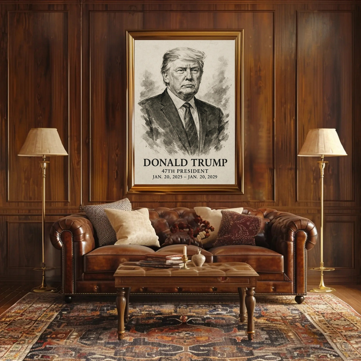 Trump 47th President Patriotic Photography Realism Poster
