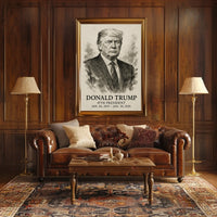 Trump 47th President Patriotic Photography Realism Poster