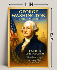 George Washington The First President Poster PosterGoat