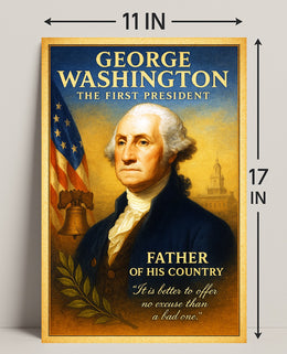 George Washington The First President Poster PosterGoat