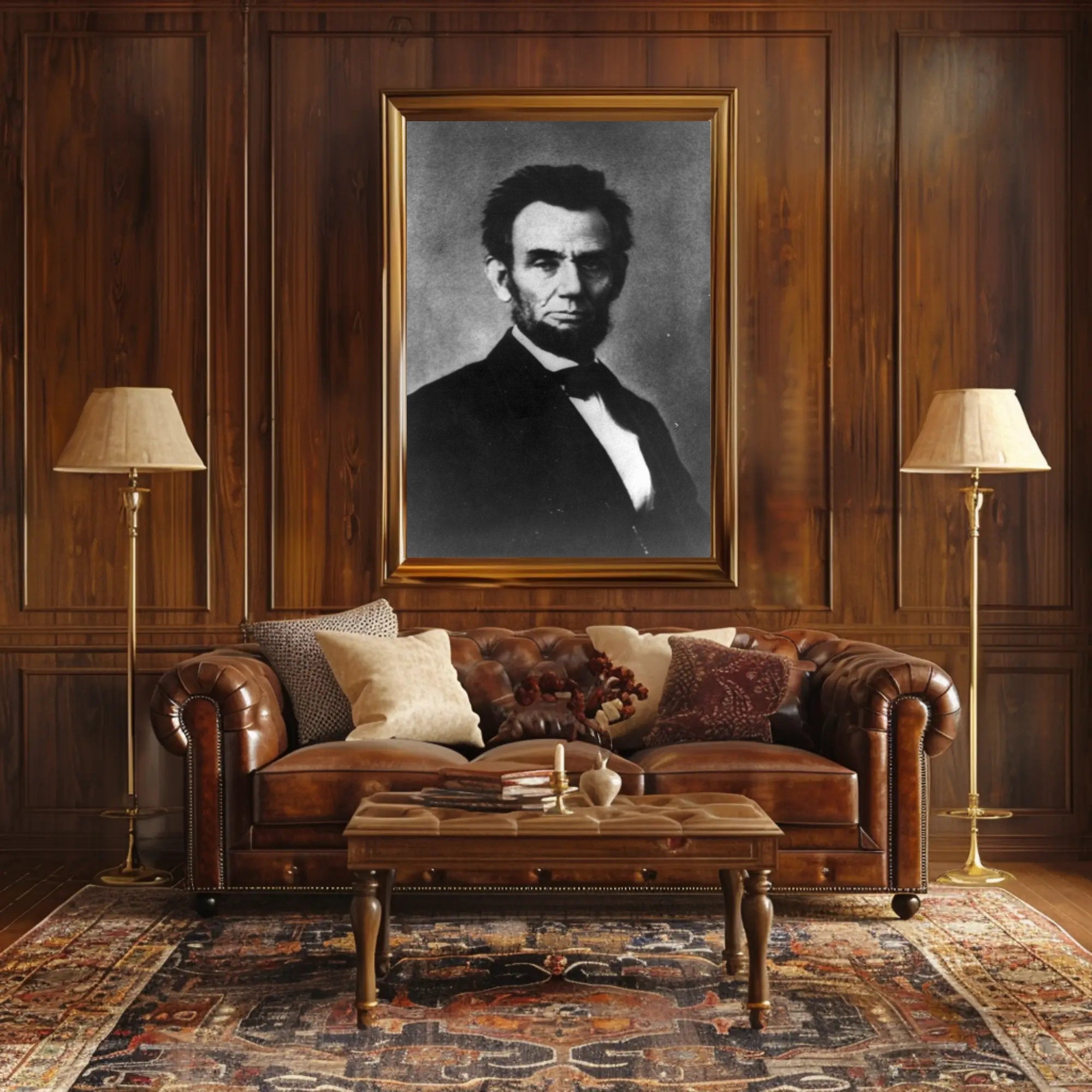 Abraham Lincoln Army Camp Visit Historical Poster PosterGoat