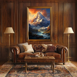 Majestic Mountain Landscape Poster