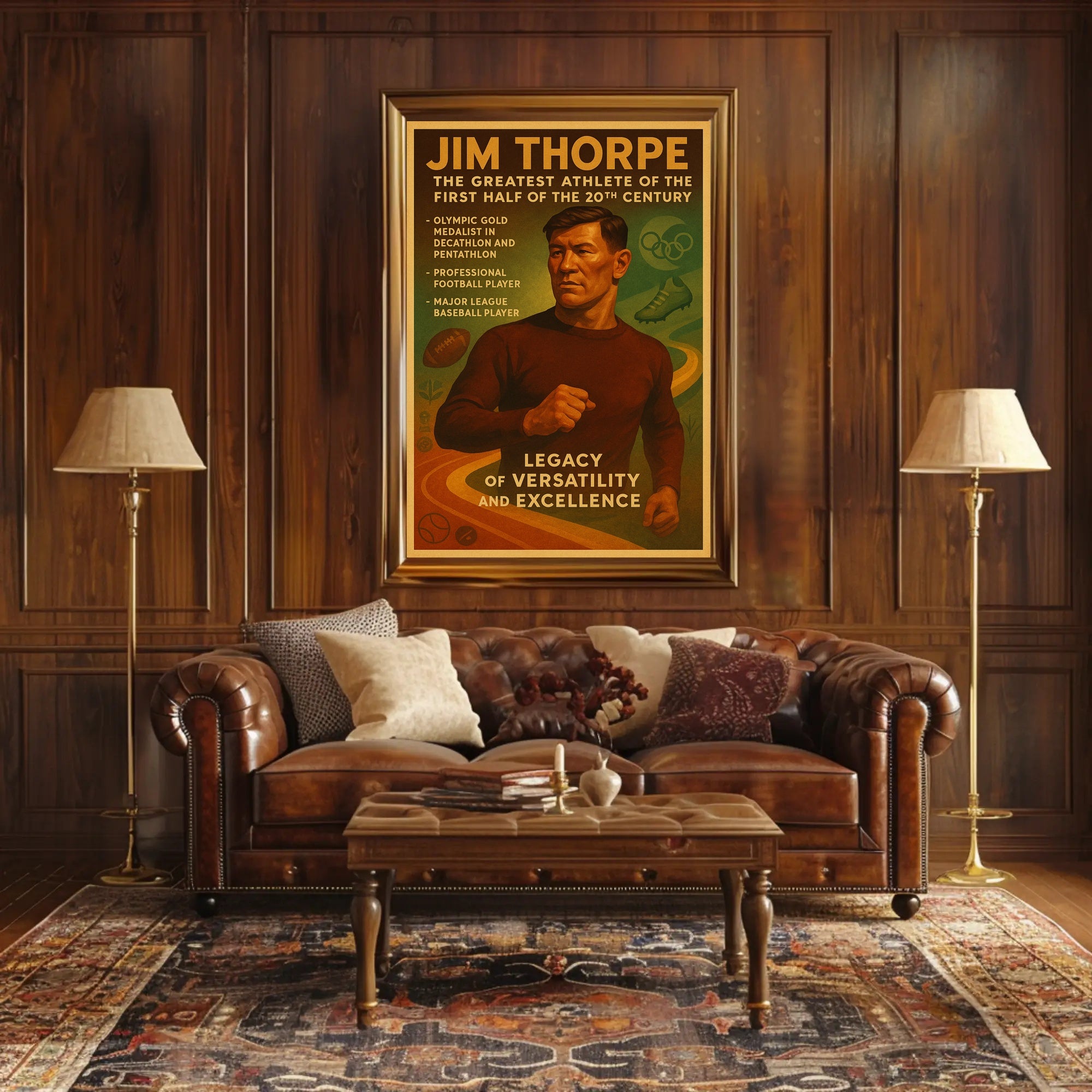 Celebrating Jim Thorpe: A Legacy of Versatility and Excellence Poster