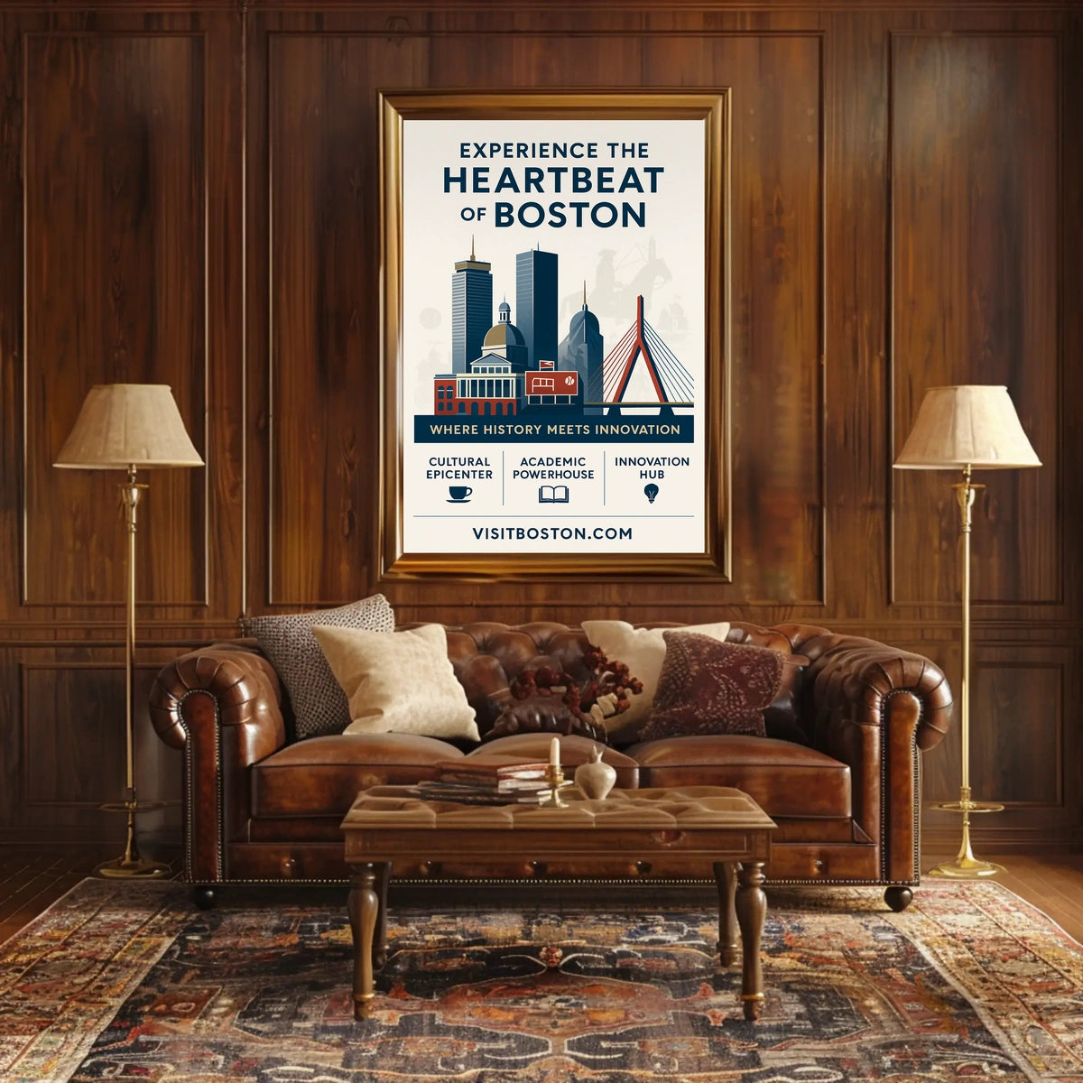 Experience The Heartbeat Of Boston Poster