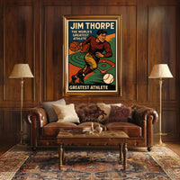 Jim Thorpe Legendary Athlete Poster