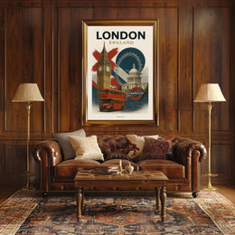 London Landmarks Poster