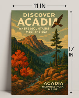 Discover Acadia National Park Wall Art PosterGoat