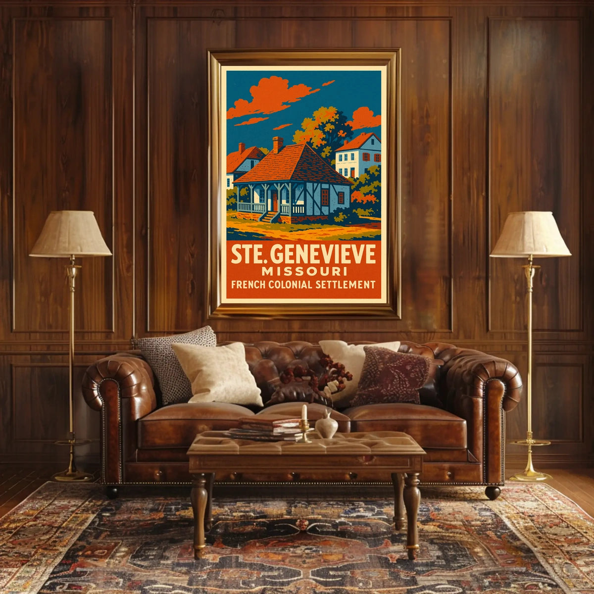 Ste. Genevieve French Colonial Poster