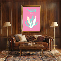 Palm Beach USA Artistic Display Travel Poster PosterGoat