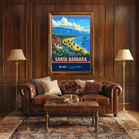 Santa Barbara Coastline Poster PosterGoat