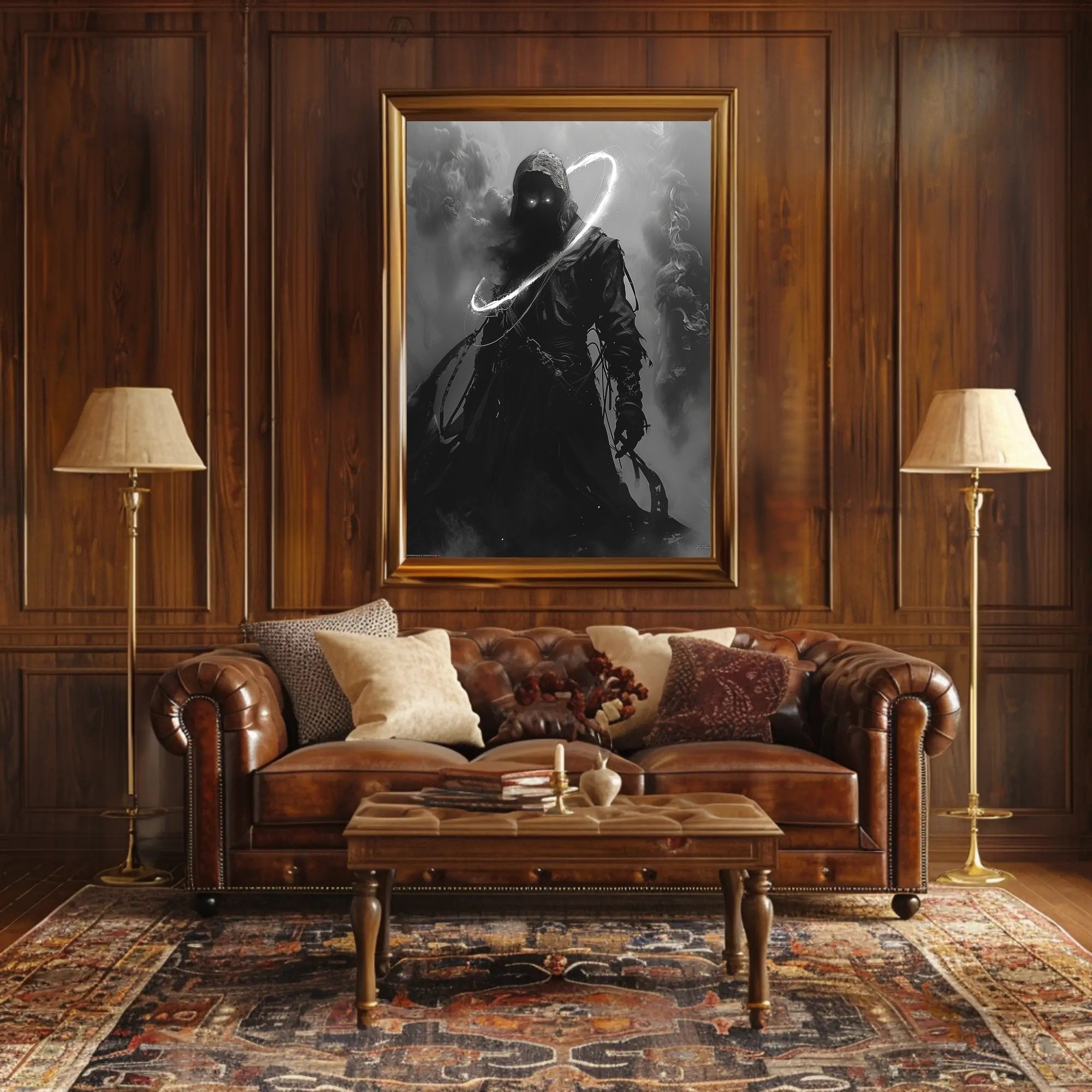 The Enigmatic Shadow Art Print Poster for Home Decor and Wanderlust Enthusiasts PosterGoat