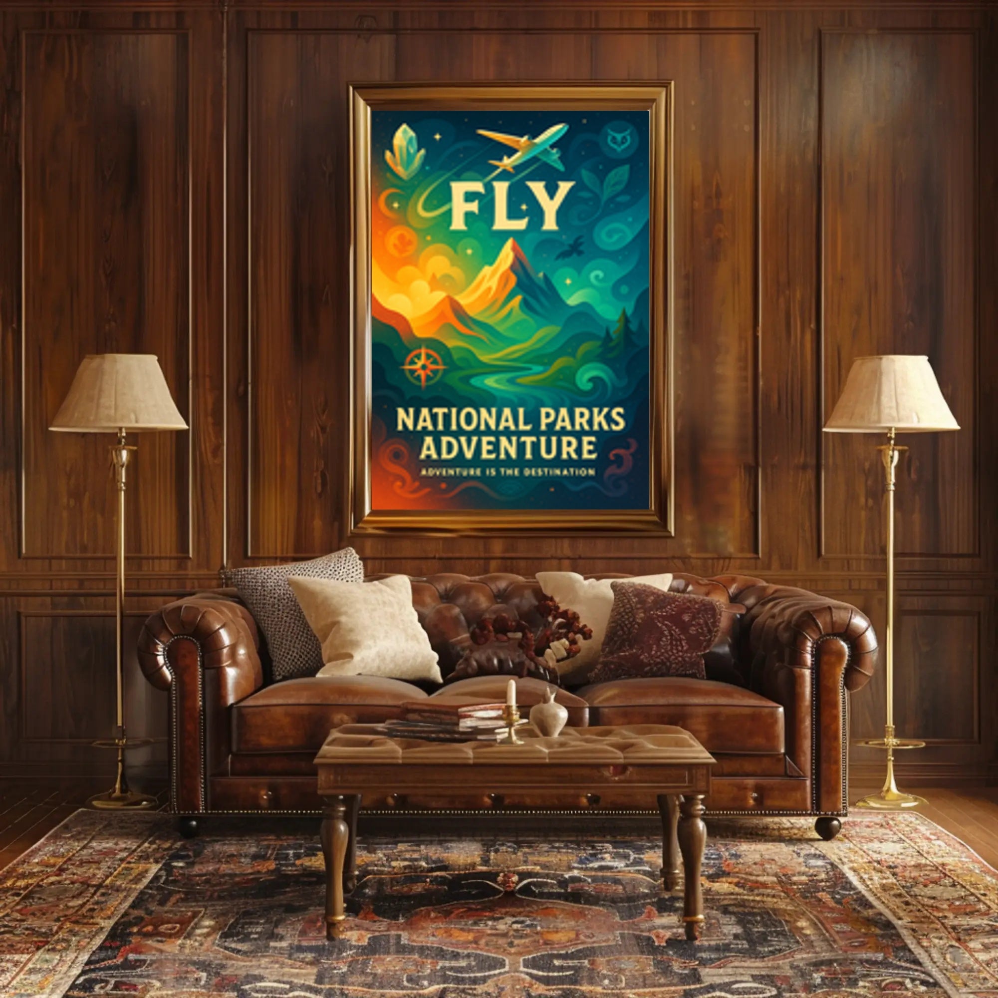 National Parks Travel Poster Adventure Print