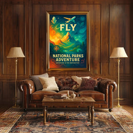 National Parks Travel Poster Adventure Print