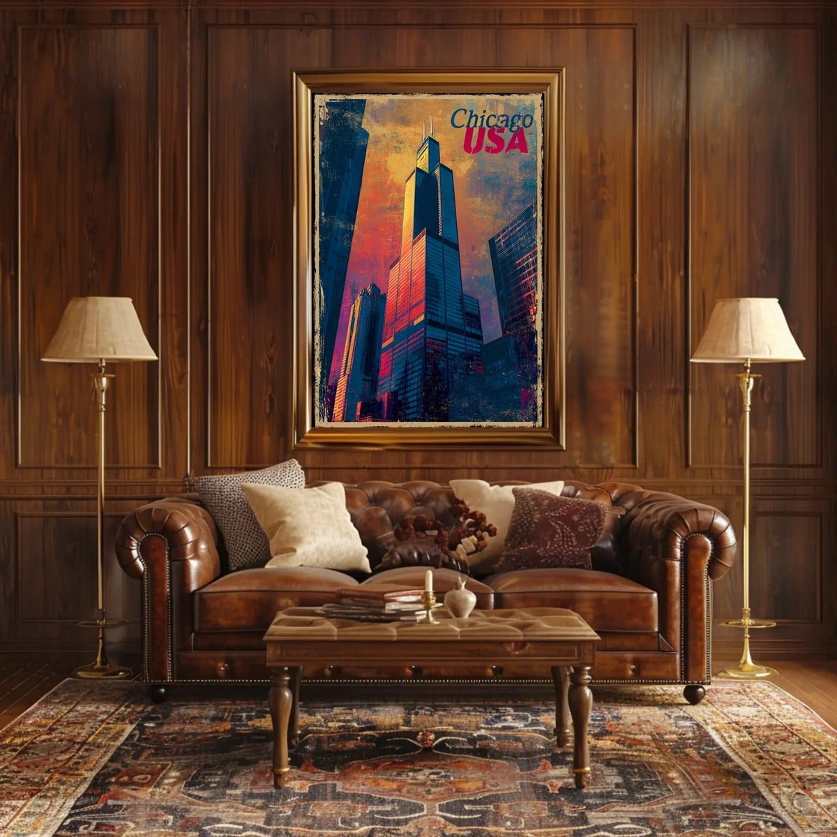 Chicago Skyline Poster