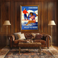 Leukerbad Winter Sports And Spa Poster