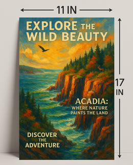 Explore the Wild Beauty of Acadia Poster PosterGoat