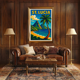 St. Lucia Paradise Poster