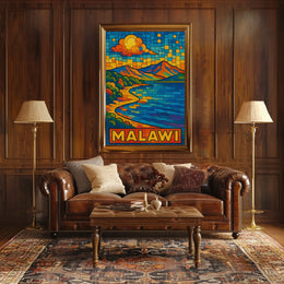 Malawi Scenic Mosaic Poster