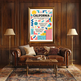 California The Golden State Poster PosterGoat