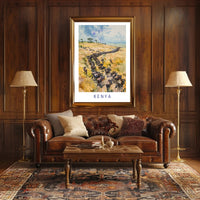 Kenya Wildlife Adventure in Motion Travel Poster PosterGoat