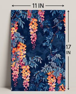 Vibrant Floral Illustrative Artwork for Artistic Poster